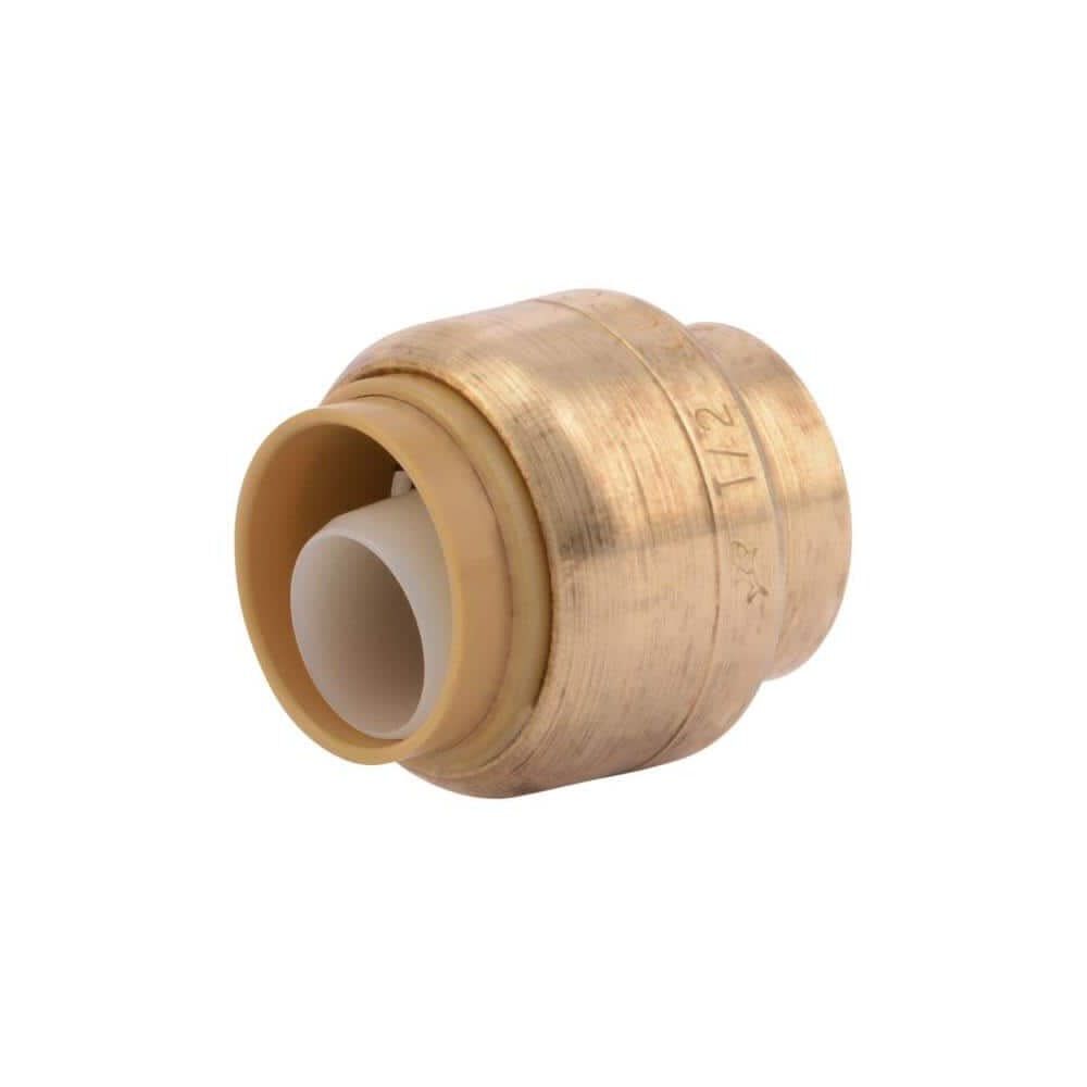 1/2in Push to Connect Brass End Cap U514LFA4