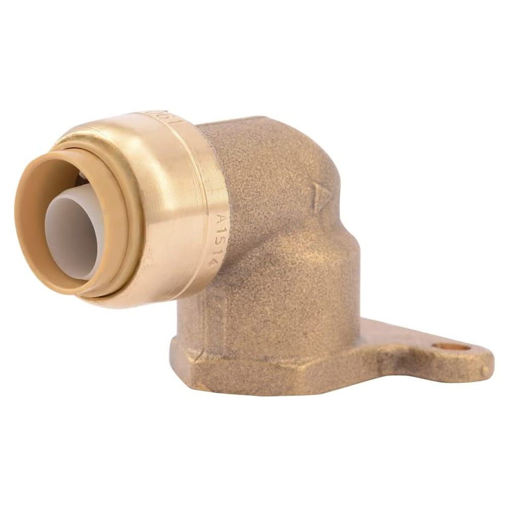 1/2in x 1/2in FNPT Brass 90 Deg Angle Hy Ear Elbow U335LFA