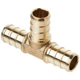 1/2in x 1/2in x 1/2in PEX Brass Crimp Tee UC362LFA10