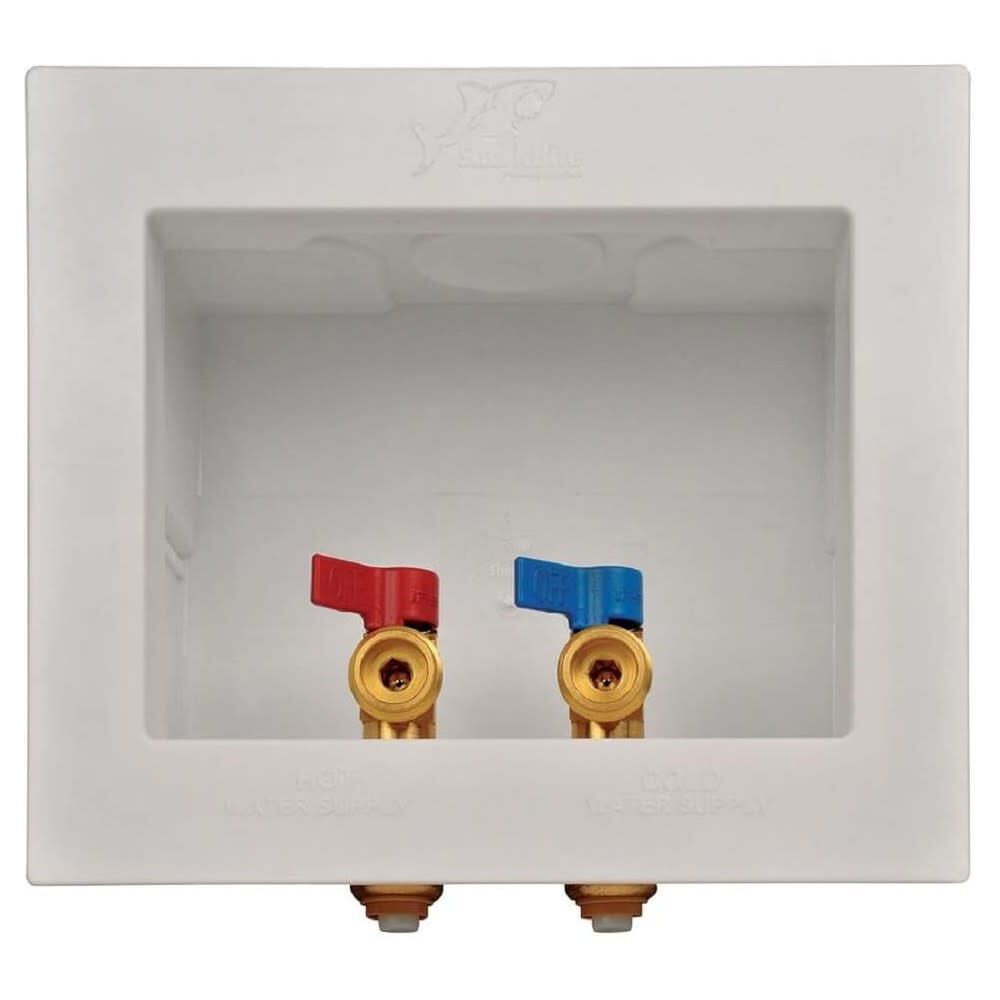 1/2in x 3/4in MHT Brass Washing Machine Outlet Box 24763