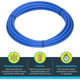 1/2in x 50' Blue Polyethylene PEX Coil Tubing U860B50