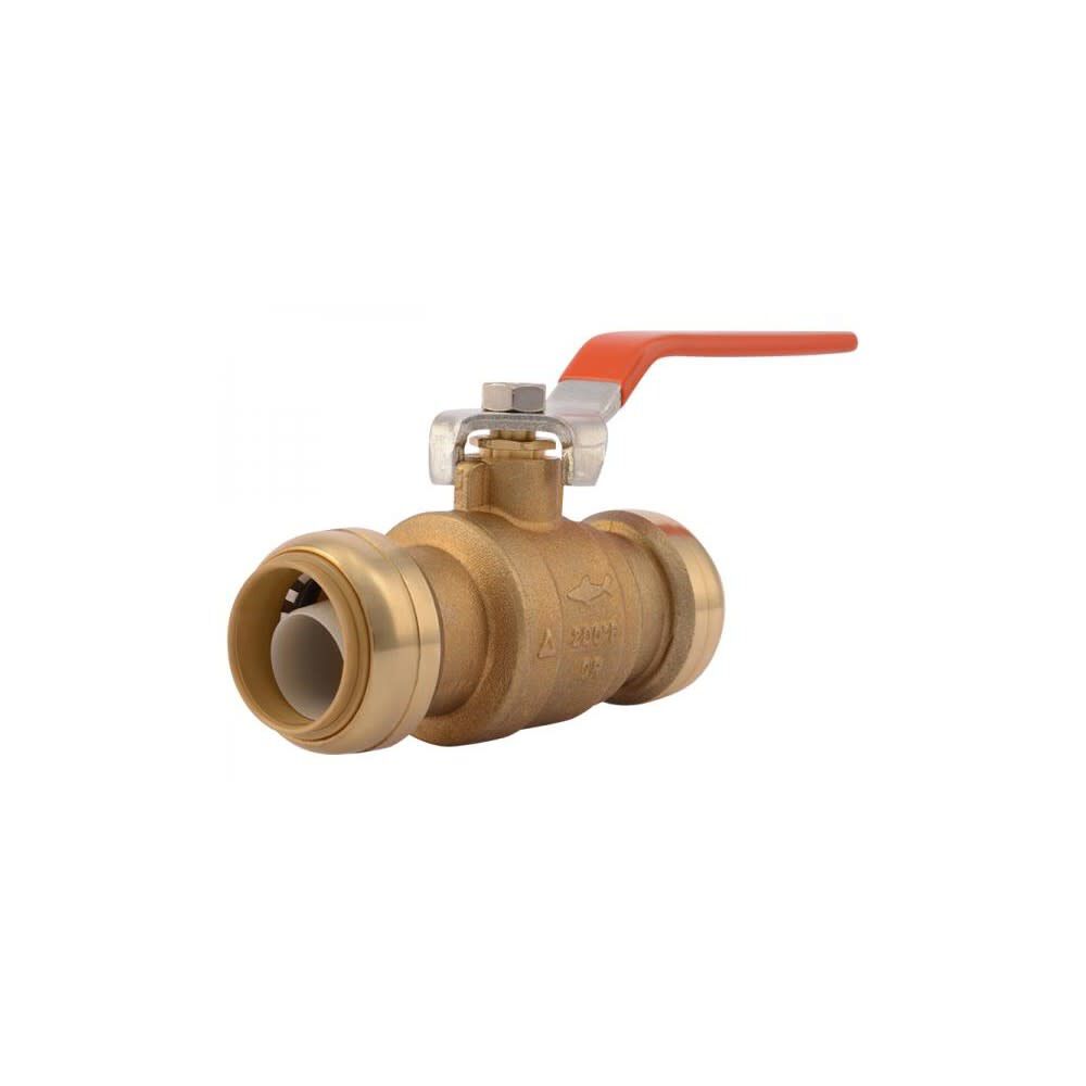 1in x 1in 200 Psi Brass Push Fit Ball Valve 22223-0000LFA