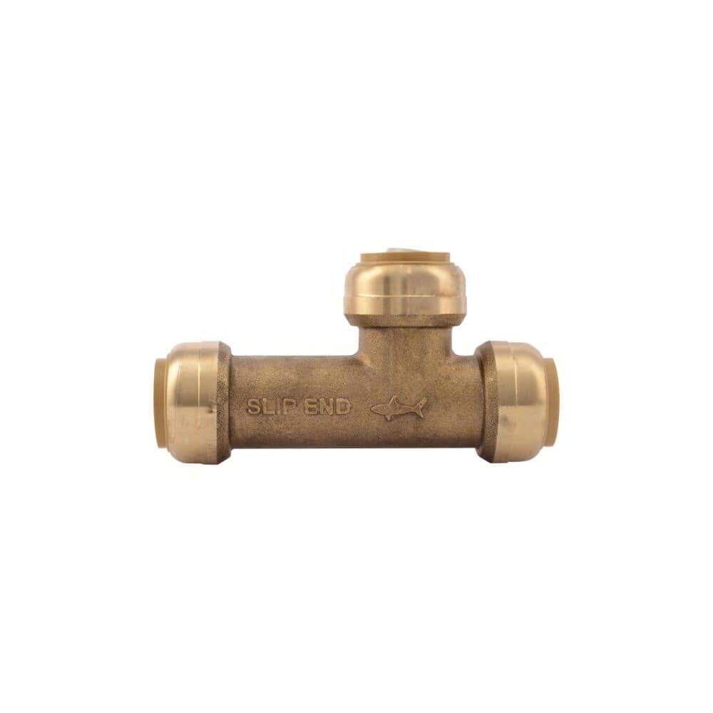 3/4 x 3/4 x 3/4in Push to Connect Brass Push Slip Tee U3370LFA