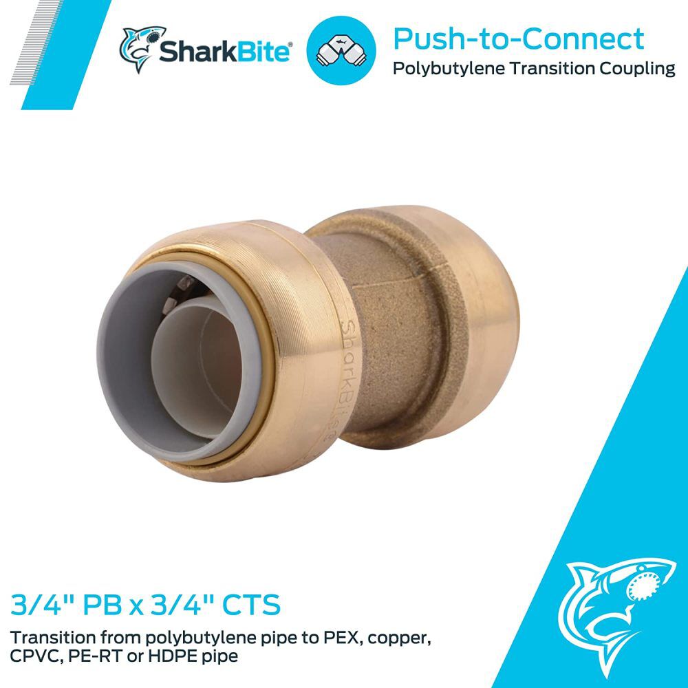 3/4in PB x 3/4in CTS Transition Coupling U4016LFA