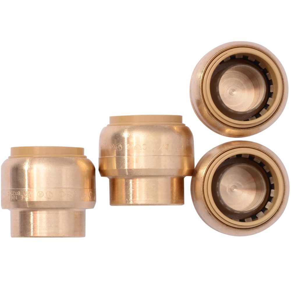 3/4in Push to Connect Brass End Cap U518LFA4