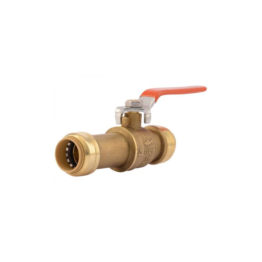 3/4in x 3/4in Brass Push Fit Ball Valve 24736LF