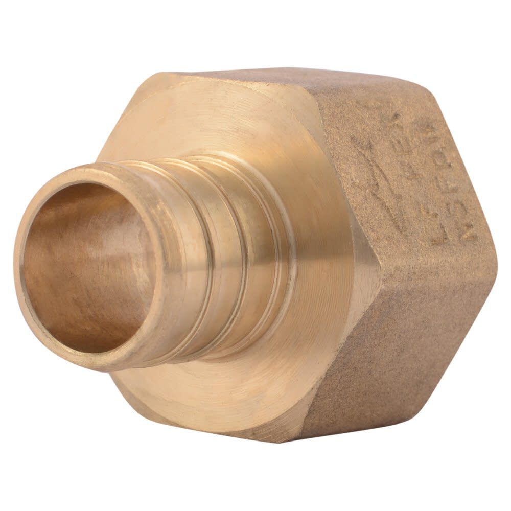 3/4in x 3/4in FNPT Brass Crimp Female Connector UC088LFA5