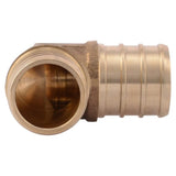 3/4in x 3/4in PEX Brass 90 Deg Crimp Elbow UC256LFA10