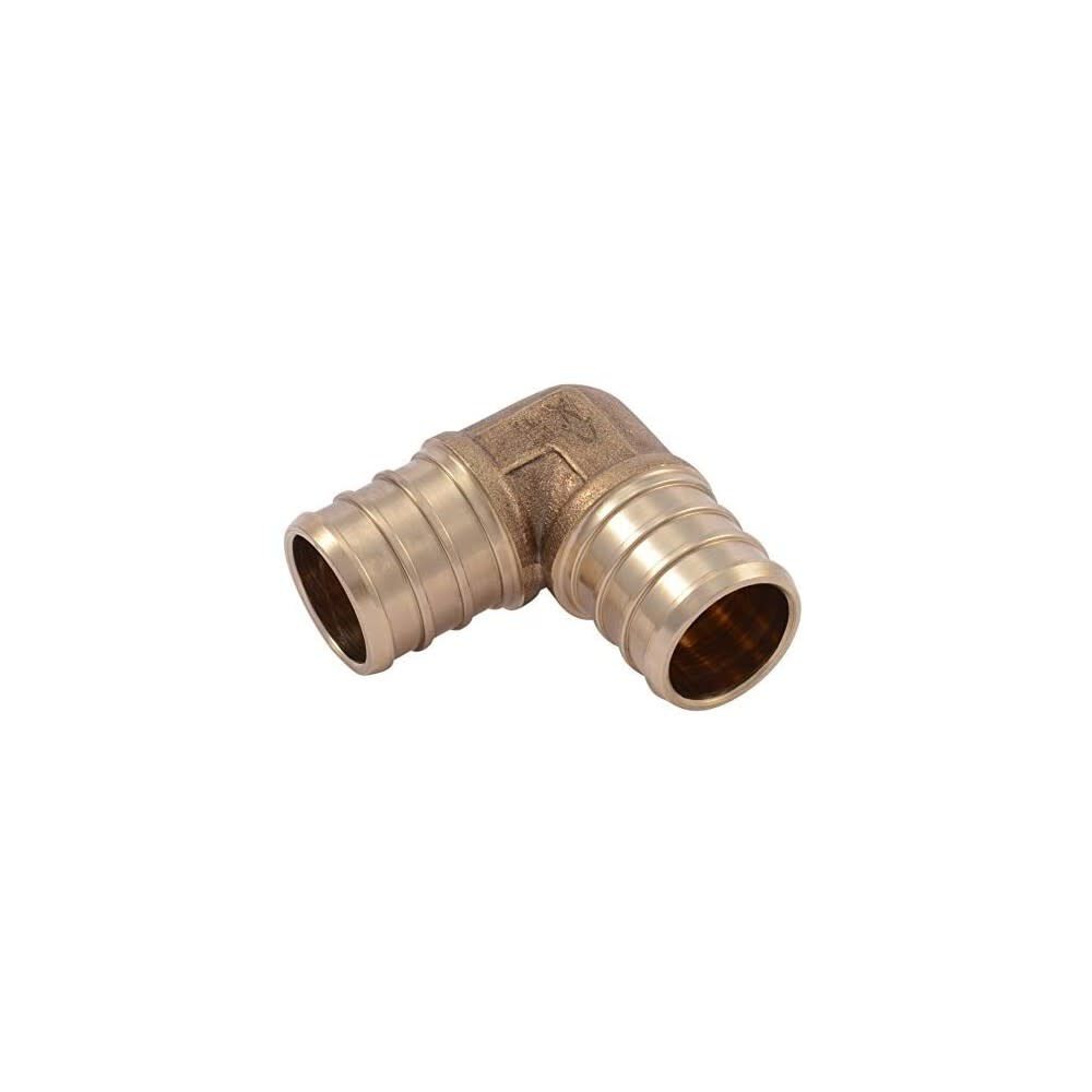 3/4in x 3/4in PEX Brass 90 Deg Crimp Elbow UC256LFA10