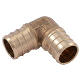 3/4in x 3/4in PEX Brass 90 Deg Crimp Elbow UC256LFA10