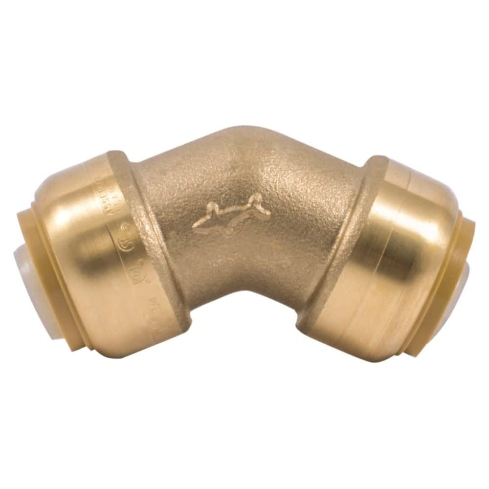 3/4in x 3/4in Push to Connect Brass 45 Deg Elbow U656LFA