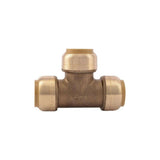 3/4in x 3/4in x 3/4in Push to Connect Brass Tee U370LFA