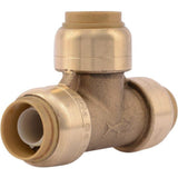 3/4in x 3/4in x 3/4in Push to Connect Brass Tee U370LFA