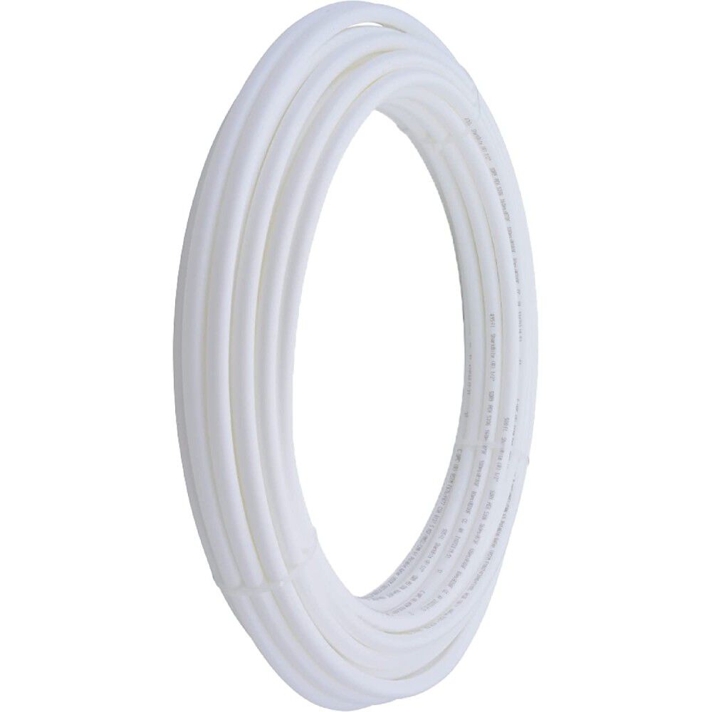 3/4in x 50' White Polyethylene PEX Coil Tubing U870W50