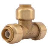 3/8in x 3/8in x 3/8in Push to Connect Brass Tee U360LFA