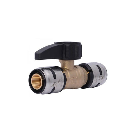 EvoPEX 3/4in Push T x 3/4in D Push Brass Ball Valve K22185