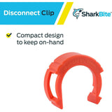 Push to Connect 2in Orange Plastic Demount Clip UXLDC54