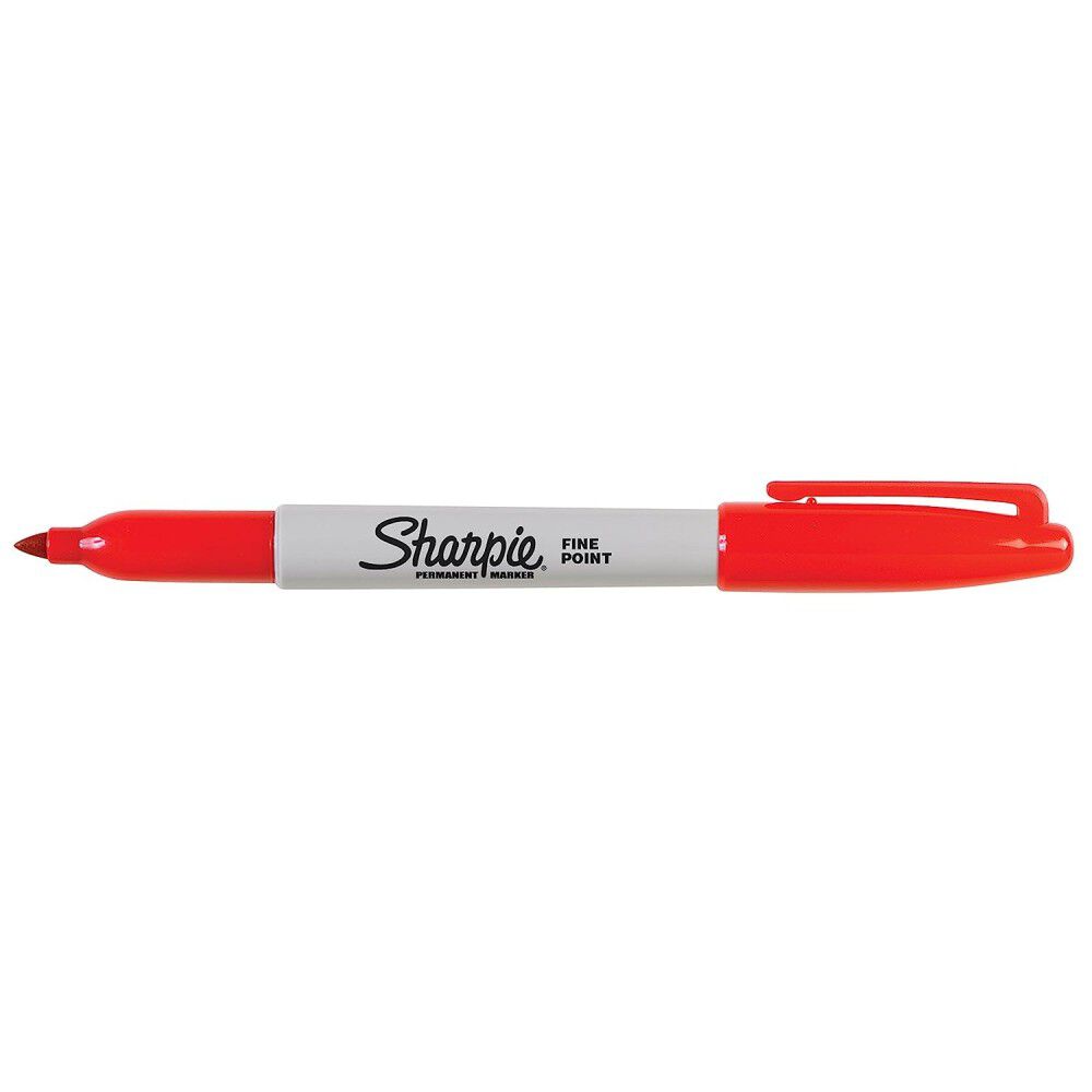 The Original Red Plastic Barrel Fine Point Permanent Marker 30102PP