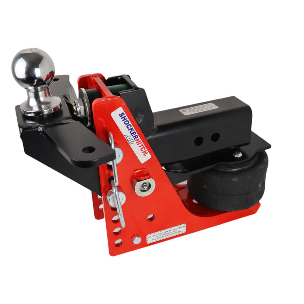 12K 2 Inch Air Receiver Hitch & Raised Sway Bar Tab Ball Mount 2-5/16in Hitch Balls SH-610-200-25SC