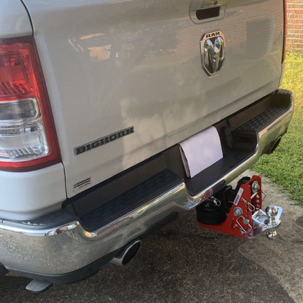 12K 2 Inch Air Receiver Hitch & Silver Combo Sway Bar Tab Ball Mount 2 Inch & 2-5/16in Hitch Balls SH-620-200SC