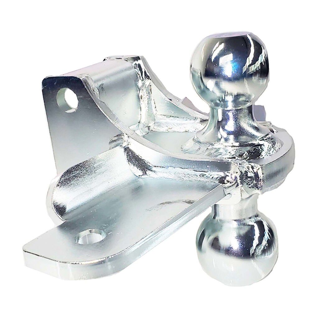 12K 2.5 Inch Air Receiver Hitch & Silver Combo Sway Bar Tab Ball Mount 2 Inch & 2-5/16 Inch Hitch Balls SH-620-250SC