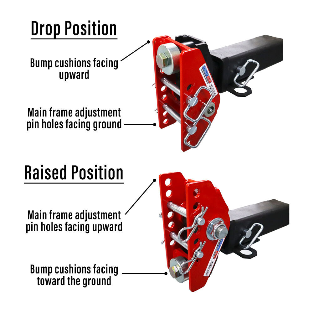 20K Impact Max 2 Inch Cushion Hitch & Clevis Pin Mount with 1-1/2 Inch Holes SH-C100-360