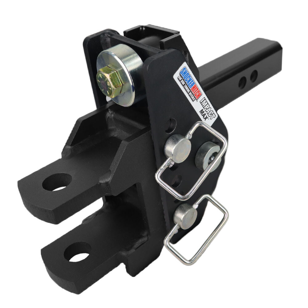 20K Impact Max 2 Inch Cushion Hitch & Clevis Pin Mount with 1-1/2 Inch Holes SH-C100-360