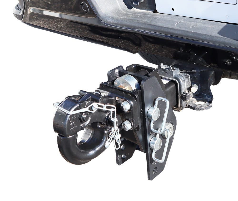 20K Impact Max 2 Inch Cushion Hitch & Pintle Hook Mount - Military Style Hitch SH-C100-331