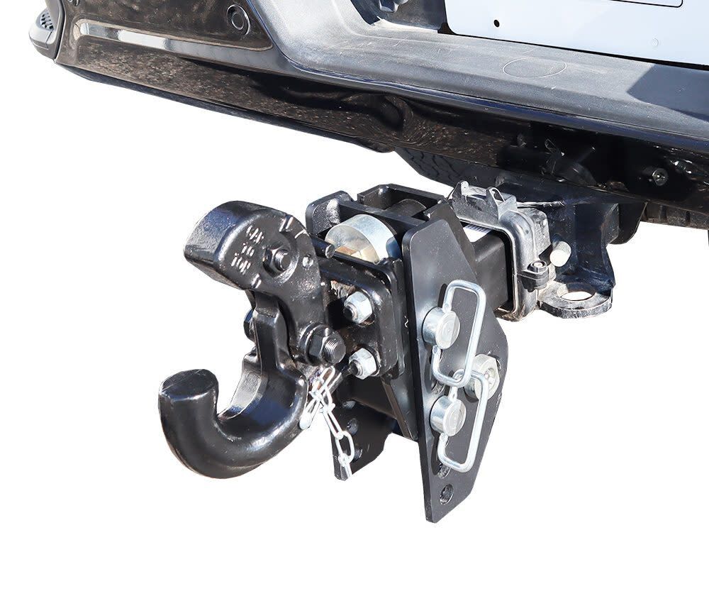 20K Impact Max 2 Inch Cushion Hitch & Pintle Hook Mount - Military Style Hitch SH-C100-331