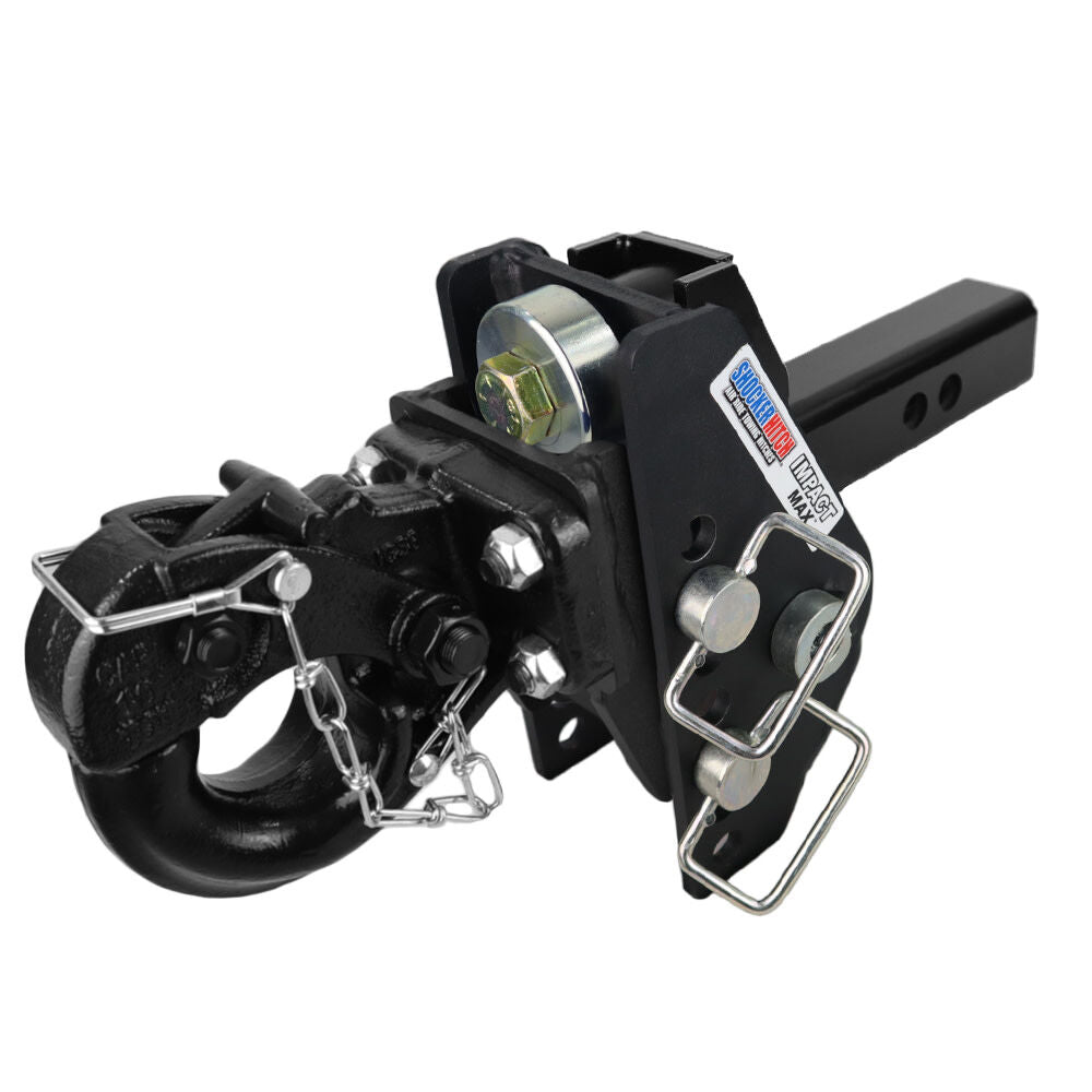 20K Impact Max 2 Inch Cushion Hitch & Pintle Hook Mount - Military Style Hitch SH-C100-331