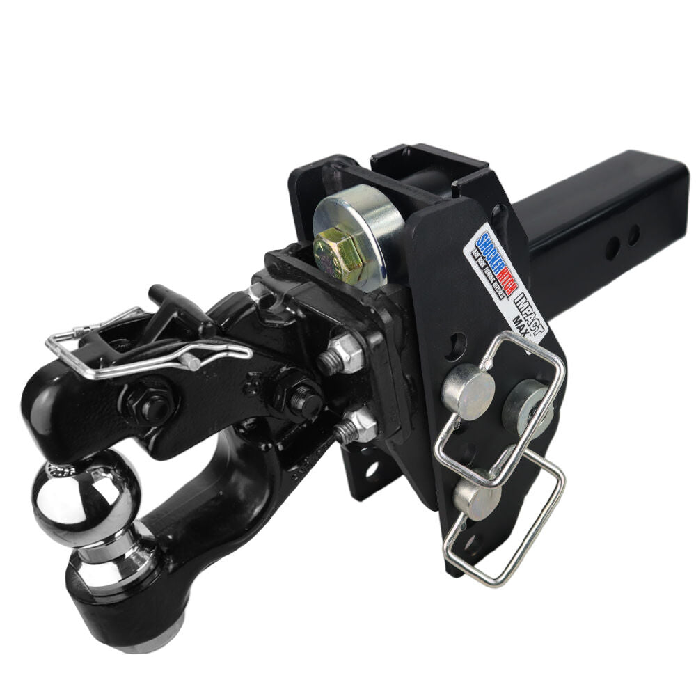 20K Impact Max 2.5 Inch Cushion Hitch & Pintle & 2 Inch Ball SH-C125-336-2