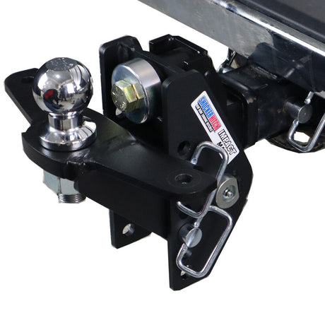 20K Impact Max 2.5 Inch Cushion Hitch & Raised Sway Bar Tab Ball Mount 2-5/16 Inch Hitch Balls SH-C125-310-25SC