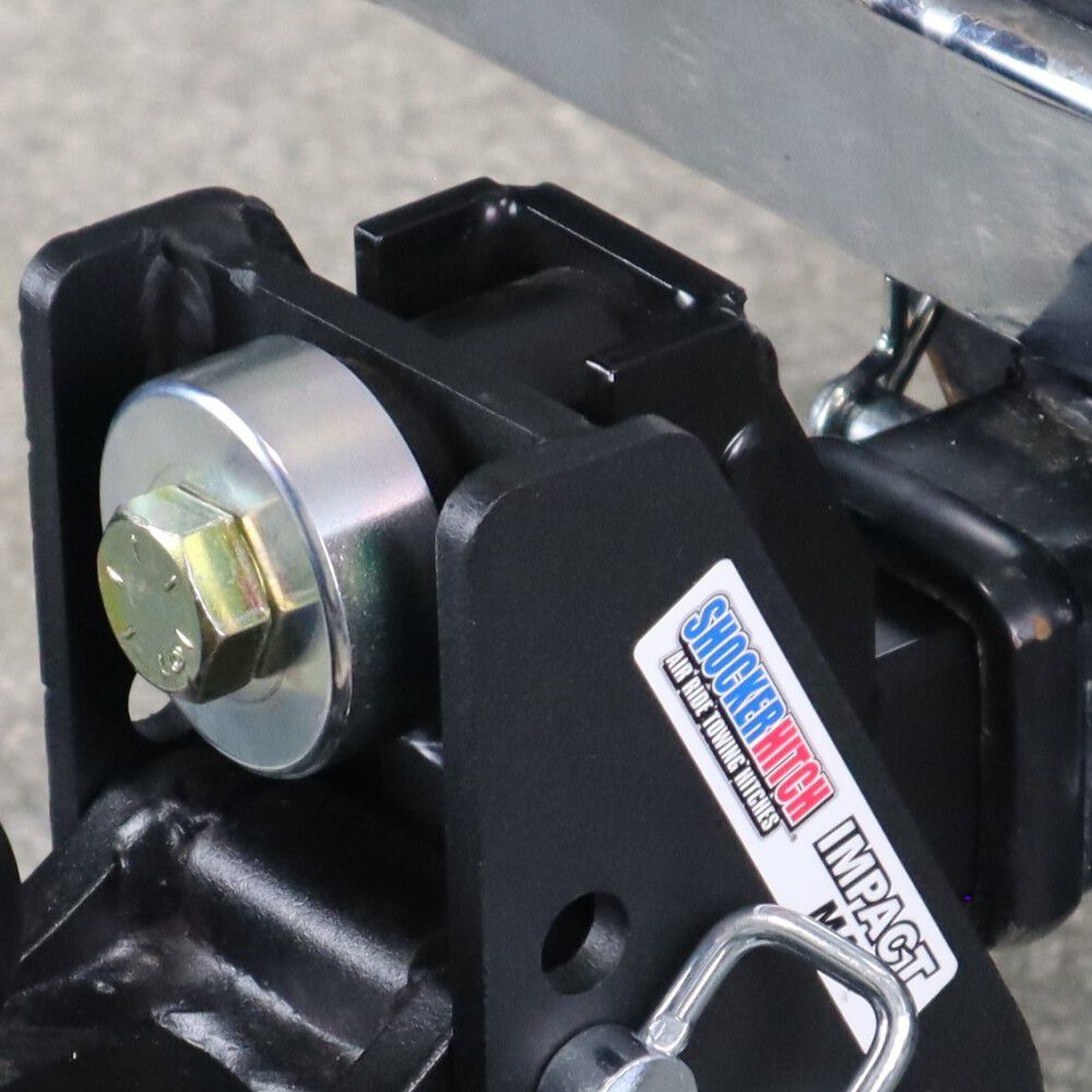 20K Impact Max 2.5 Inch Cushion Hitch & Silver Combo Ball Mount with 2 Inch & 2-5/16 Inch Hitch Balls SH-C125-340