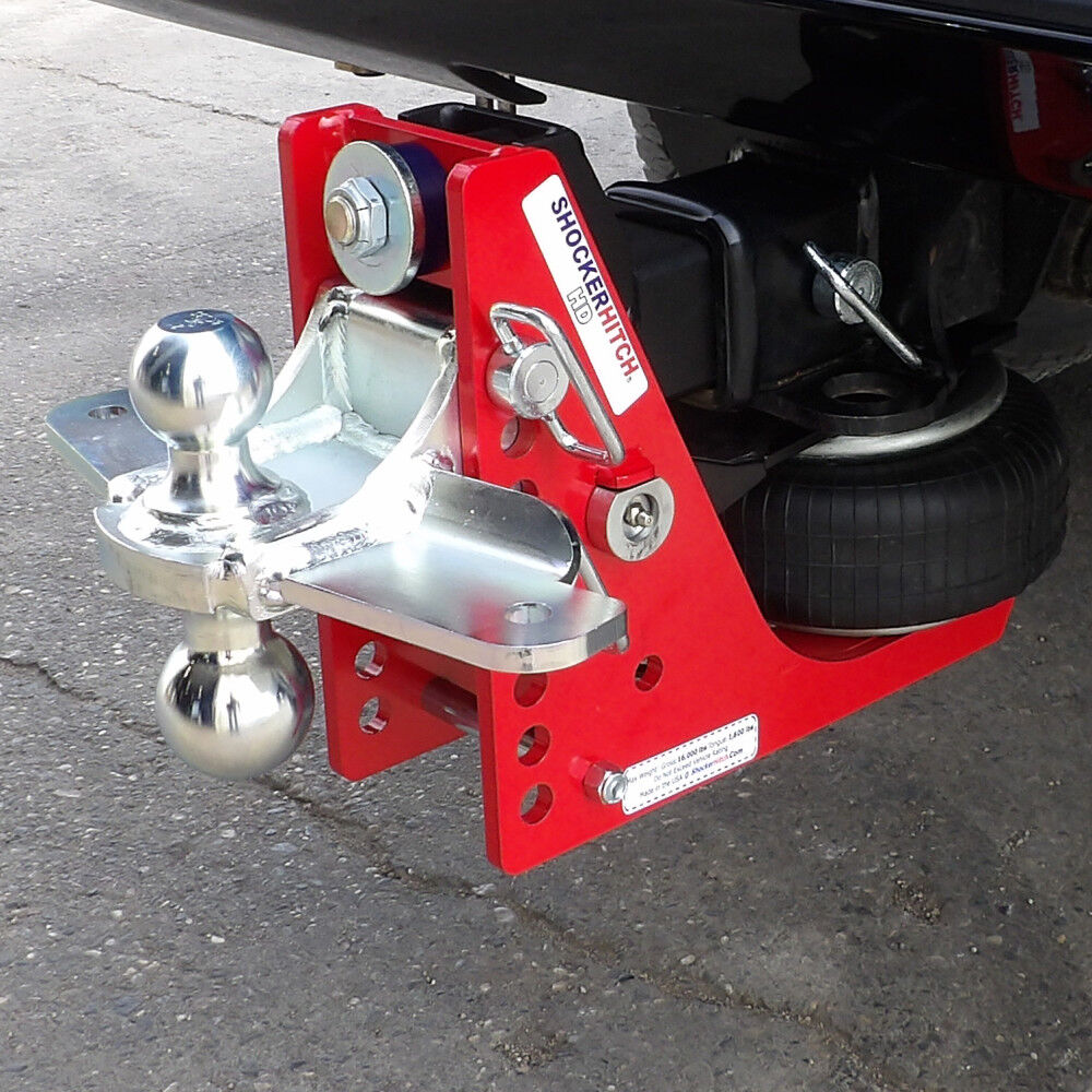 HD 20K 2 Inch Air Receiver Hitch & Silver Combo Sway Bar Tab Ball Mount 2 Inch & 2-5/16 Inch Hitch Balls SH-HD620-200SC