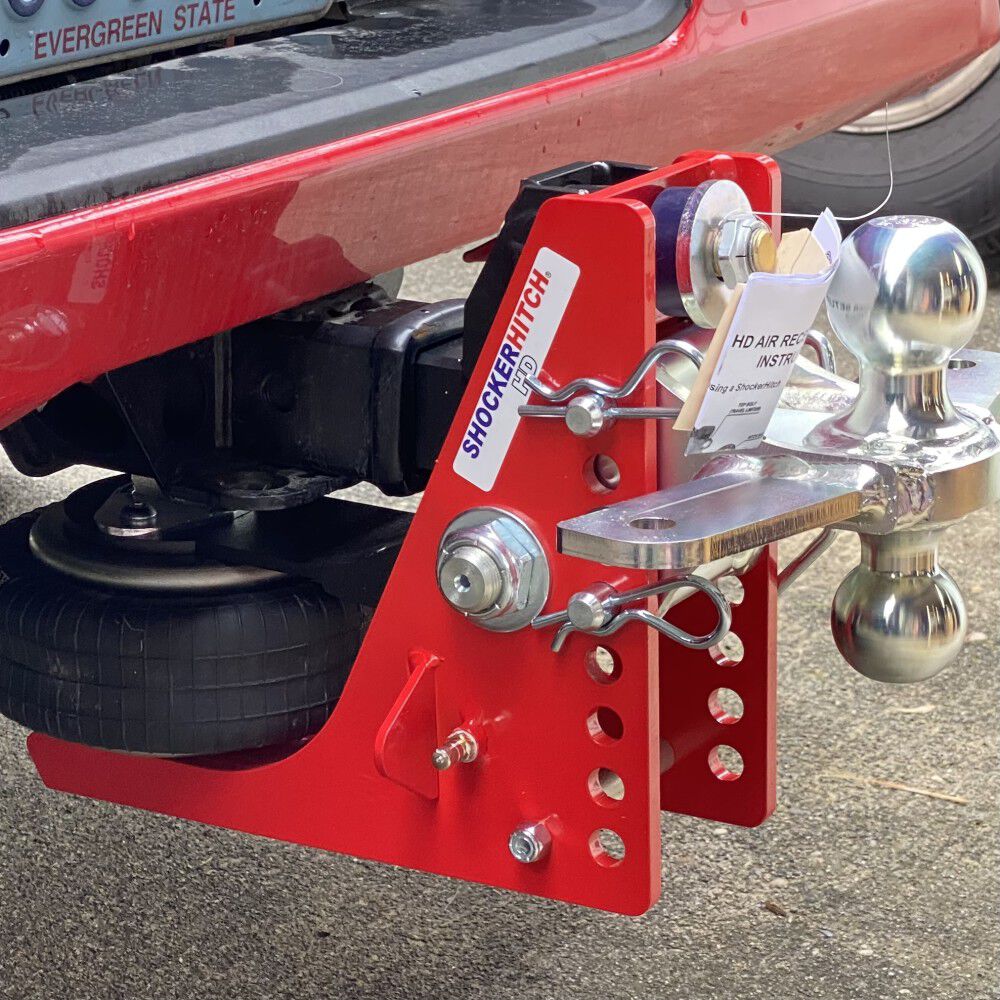 HD 20K 2.5 Inch Air Receiver Hitch & Silver Combo Sway Bar Tab Ball Mount 2 Inch & 2-5/16 Inch Hitch Balls SH-HD620-250SC