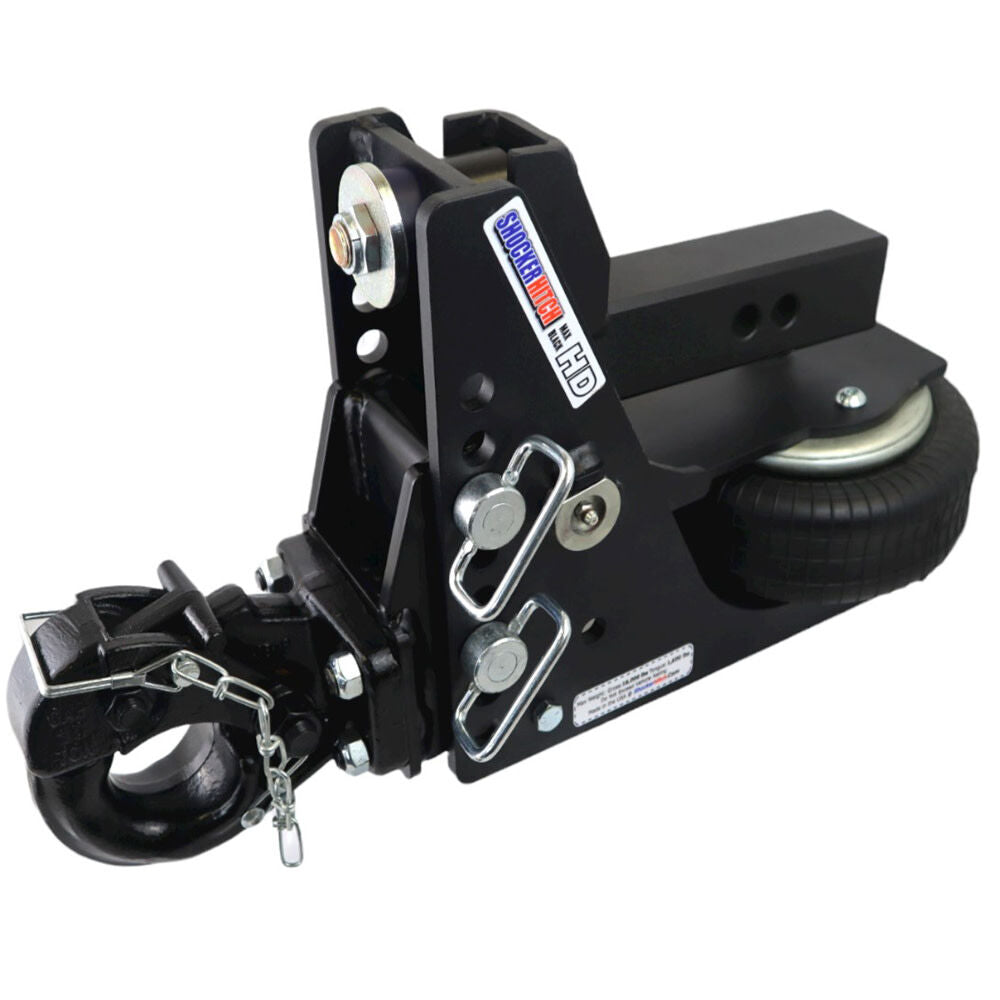 HD 20K Max Black 2 Inch Air Pintle Hitch - Military Style Hitch SH-HDMB631-200