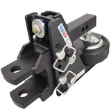 HD 20K Max Black 2 Inch Air Receiver Hitch & Clevis Pin Mount with 1-1/2 Inch Holes SH-HDMB660-200