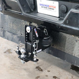 HD 20K Max Black 2 Inch Air Receiver Hitch & Drop Sway Bar Tab Ball Mount 2-5/16 Inch Hitch Balls SH-HDMB640-200-25SC