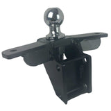 HD 20K Max Black 2 Inch Air Receiver Hitch & Raised Sway Bar Tab Ball Mount 2 Inch Hitch Balls SH-HDMB610-200-2SC