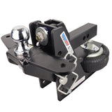 HD 20K Max Black 2 Inch Air Receiver Hitch & Raised Sway Bar Tab Ball Mount 2 Inch Hitch Balls SH-HDMB610-200-2SC