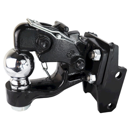 HD 20K Max Black 2.5 Inch Air Hitch with 16K Pintle & 2-5/16 Inch Ball SH-HDMB636-250-25