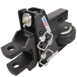 HD 20K Max Black 2.5 Inch Air Receiver Hitch & Clevis Pin Mount with 1-1/2 Inch Holes SH-HDMB660-250