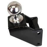 HD 20K Max Black 2.5 Inch Air Receiver Hitch & Raised Ball Mount 2-5/16 Inch Hitch Ball SH-HDMB610-250-25