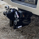 HD 20K Max Black 2.5 Inch Air Receiver Hitch & Raised Ball Mount 2 Inch Hitch Ball SH-HDMB610-250-2