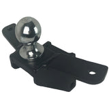 HD 20K Max Black 2.5 Inch Air Receiver Hitch & Raised Sway Bar Tab Ball Mount 2 Inch Hitch Balls SH-HDMB610-250-2SC