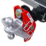 Impact 12K 2 Inch Cushion Hitch & Silver Combo Sway Bar Tab Ball Mount 2 Inch & 2-5/16 Inch Hitch Balls SH-100-340SC