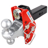 Impact 12K 2.5 Inch Cushion Hitch & Silver Combo Ball Mount with 2 Inch & 2-5/16 Inch Hitch Balls SH-125-340