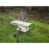 10 Inch 2 HP Benchtop Table Saw with Stand 120V 1 Phase W1875