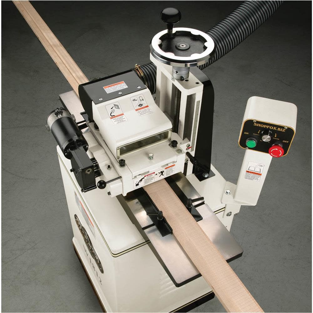 Fox 240V 2HP 7 Inch Variable Speed Planer/Moulder with Stand W1812