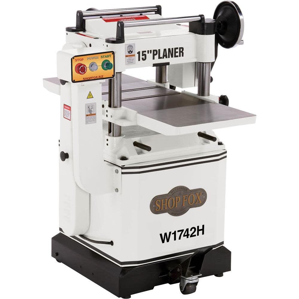 240V 3HP 15in Planer with Mobile Base & Cutterhead W1742H